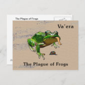 バエラ語 – カエル ポストカード (正面/裏面)