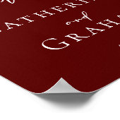 バエレガントグンディ結婚のサイン私たちのゲストブック ポスター (角)