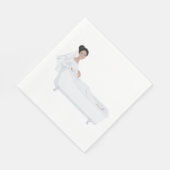 バエレガントスリラックスバスタブの結婚デザイン スタンダードランチョンナプキン (角)