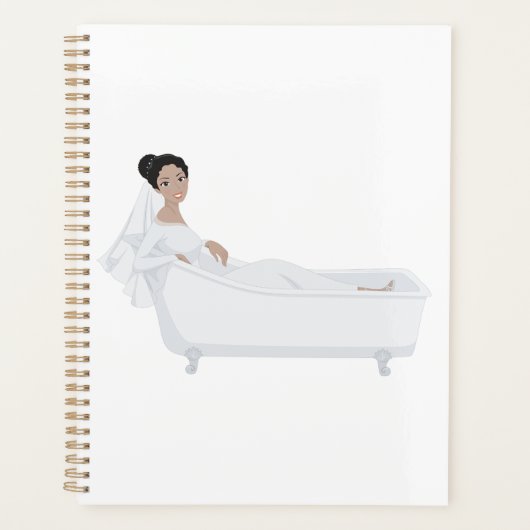 バエレガントスリラックスバスタブの結婚デザイン プランナー手帳 (正面)