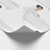 バエレガントスリラックスバスタブの結婚デザイン ラッピングペーパー