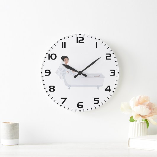 バエレガントスリラックスバスタブの結婚デザイン ラージ壁時計