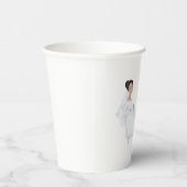 バエレガントスリラックスバスタブの結婚デザイン 紙コップ (右)