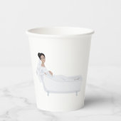 バエレガントスリラックスバスタブの結婚デザイン 紙コップ (正面)