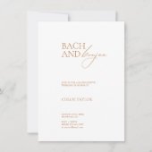 バエレガントッハアンドブジェバチェロレッテ週末 招待状 (正面)