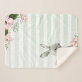 バエレガントニーストライプのデザイン シェルパブランケット (正面(横))