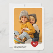 バエレガントミニマルモダンンタインの写真カード シーズンカード (正面)