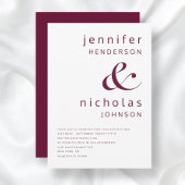 バエレガントモダンル結婚グンディ 招待状