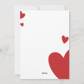 バエレガントモダンレンタインデーパーティの招待状 シーズンカード (裏面)