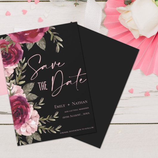 バエレガントルかわいらしグンディ桃フローラ結婚ズ セーブザデート