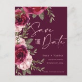 バエレガントルかわいらしグンディ桃フローラ結婚ズ 案内ポストカード (正面)