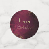 バエレガントルガンディとフェイク金ゴールド紙吹雪 コンフェッティ (スモール正面)