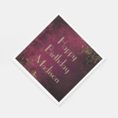 バエレガントルガンディとフェイク金ゴールド スタンダードランチョンナプキン (角)