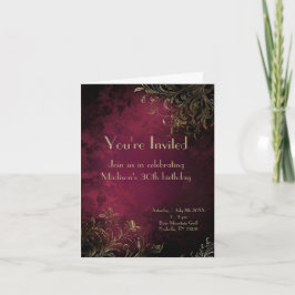 バエレガントルガンディとフェイク金ゴールド 招待状