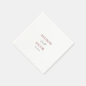 バエレガントルガンディとブ結婚ラック スタンダードカクテルナプキン (角)