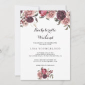 バエレガントルガンディ夏バチェロレッテ週末 招待状 (正面)