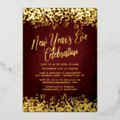 バエレガントルガンディ大晦日パーティー紙吹雪 箔シーズンカード (正面)