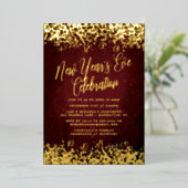 バエレガントルガンディ大晦日パーティー紙吹雪 箔シーズンカード (立ち正面)