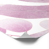 バエレガントルガンディ大葉ブライダルシャワー歓迎 ポスター (角)