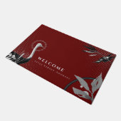 バエレガントルガンディ歓迎と住所 ドアマット (アングル)