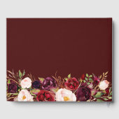 バエレガントルガンディ赤面フローラ結婚のゲストブック ゲストブック (裏面)