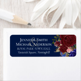 バエレガントルガンディ・ブルー結婚フローラの予算 ラベル