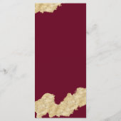 バエレガントルガンディ・マルサラ&金ゴールド結婚ズ・メニュー メニュー (裏面)