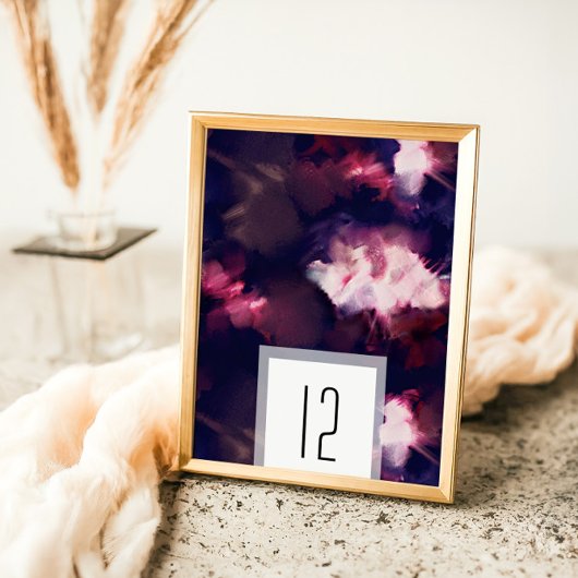 バエレガントルガンモダン・ブ結婚ラシ テーブルナンバー