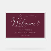 バエレガントルガン結婚ディ歓迎 アクリルサイン (正面)