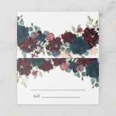 バエレガントルグンディと海軍のフローラ結婚ズ プレイスカード (外部開封)