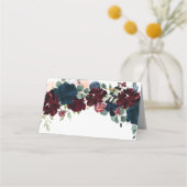 バエレガントルグンディと海軍のフローラ結婚ズ プレイスカード (裏面)