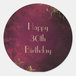 バエレガントルグンディと金ゴールドフェイクシール ラウンドシール