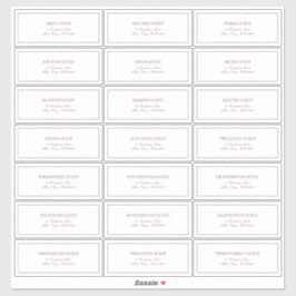 バエレガントルグンディクラシックのスクリプトゲストアドレス シール