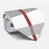 バエレガントルグンディストライプのグレー ネクタイ (ロール)