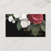 バエレガントルグンディバラモダンQRコード金ゴールド 名刺 (正面)