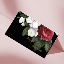 バエレガントルグンディバラモダンQRコード金ゴールド 名刺