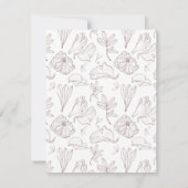 バエレガントルグンディフローラのリハ結婚ーサルディナー 招待状 (裏面)