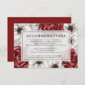 バエレガントルグンディフローラの結婚宿泊施設 エンクロージャーカード (正面/裏面)