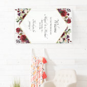 バエレガントルグンディフローラ結婚の歓迎サイン 横断幕 (インサイチュ)