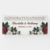 バエレガントルグンディフローラ-ぶら下がったのバ結婚ナー 横断幕 (横)