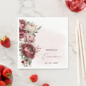 バエレガントルグンディモダン赤面フローラキンセアニラ スタンダードランチョンナプキン (インサイチュ)