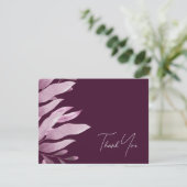 バエレガントルグンディ葉ビッ結婚グサンキューカード サンキューカード (スタンド正面)