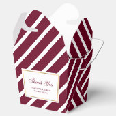 バエレガントルグンディ金ゴールド結婚の感謝 フェイバーボックス (オープン)