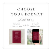 バエレガントルフォーマル・ガン結婚ディ 招待状