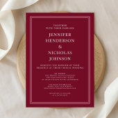 バエレガントルフォーマル・ガン結婚ディ 招待状