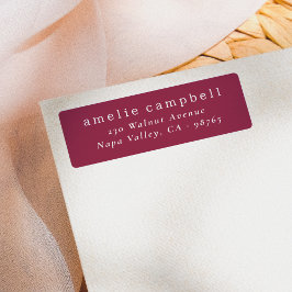 バエレガントルミニマルグンディ差出人住所 ラベル