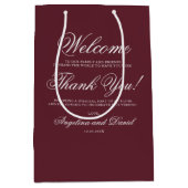 バエレガントルミニマルグ結婚ンディ ミディアムペーパーバッグ (正面)