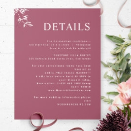 バエレガントルモダングミニマルンディの結婚詳細 エンクロージャーカード