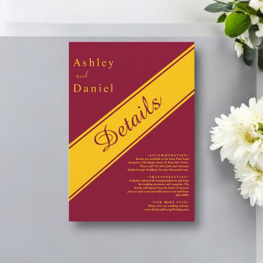 バエレガントルモダングンディと金ゴールドラグジュアリー結婚ズ エンクロージャーカード