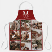 バエレガントルモダングンディ家族フォトコラージュ エプロン (正面)